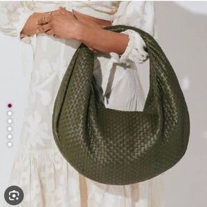 Cleobella Green Textured Hobo Bag